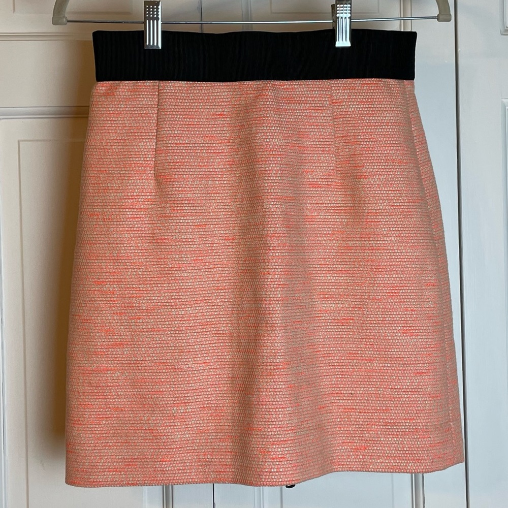 Milly Pink Checkered Mini Skirt with Zippers | Size 2